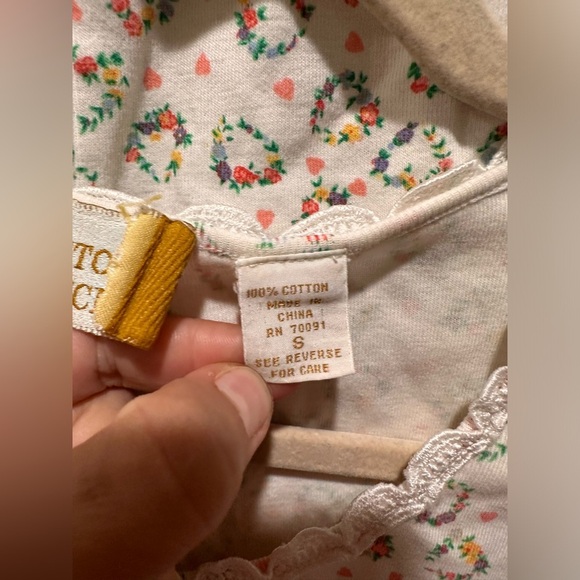 Vintage Y2K Victoria’s Secret Gold Label Pajama Set Floral Cottagecore Prairie,S - Picture 9 of 11
